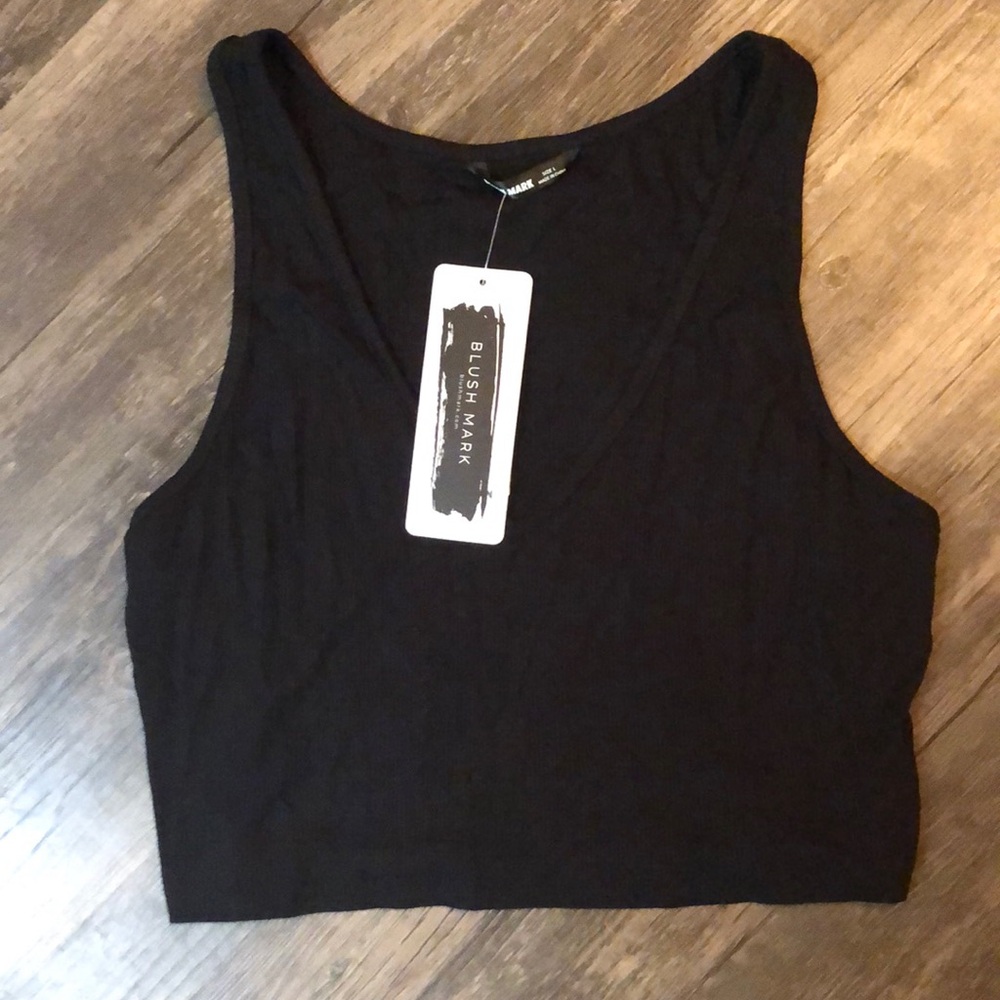 Blush Mark My Oh My Black Top